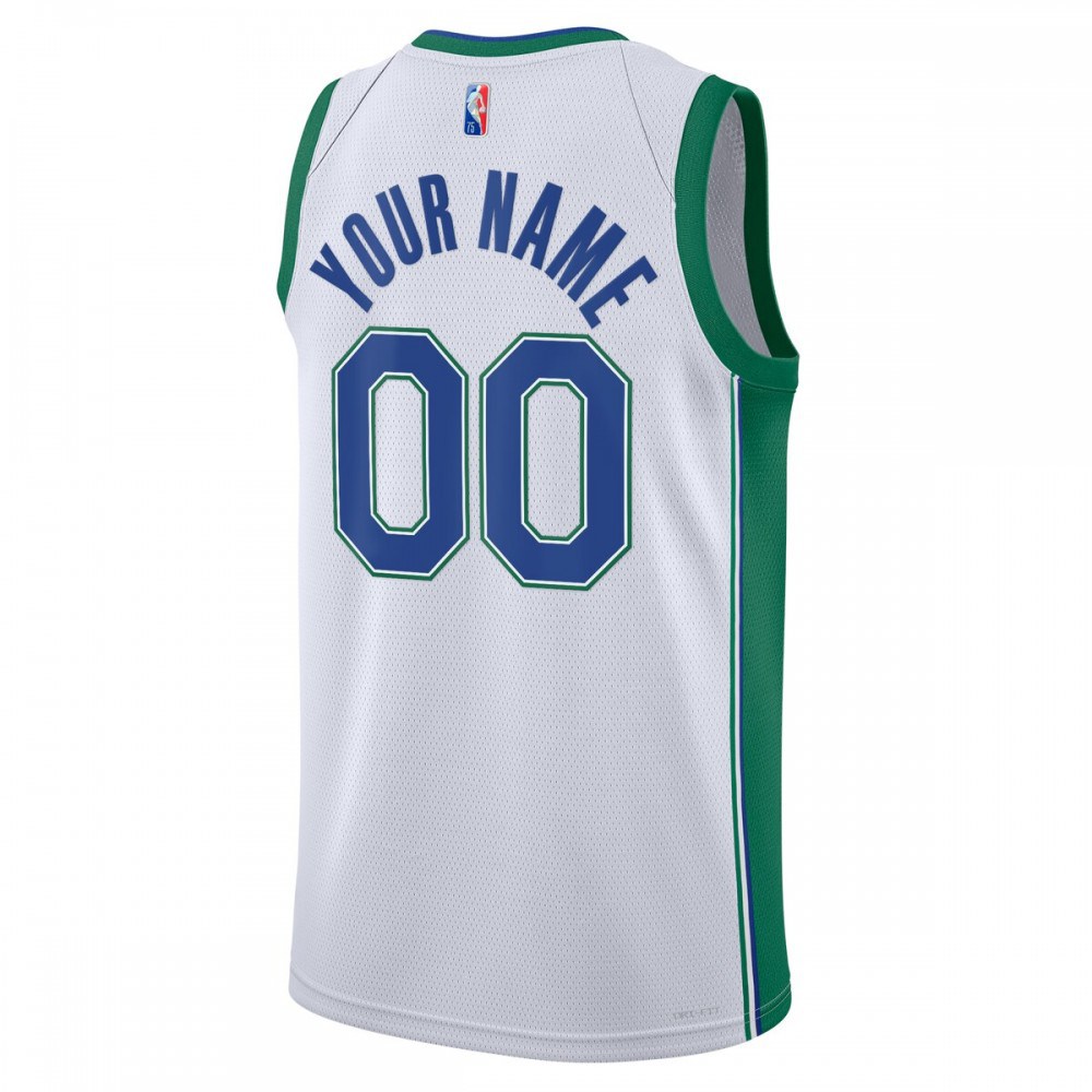 Dallas Mavericks 2021/22 Swingman Custom Jersey - City Edition - White-Pro Kit Vault | Brand New 26/27 Sports Jerseys